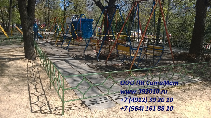 Ограждение для детской площадки в Рязани